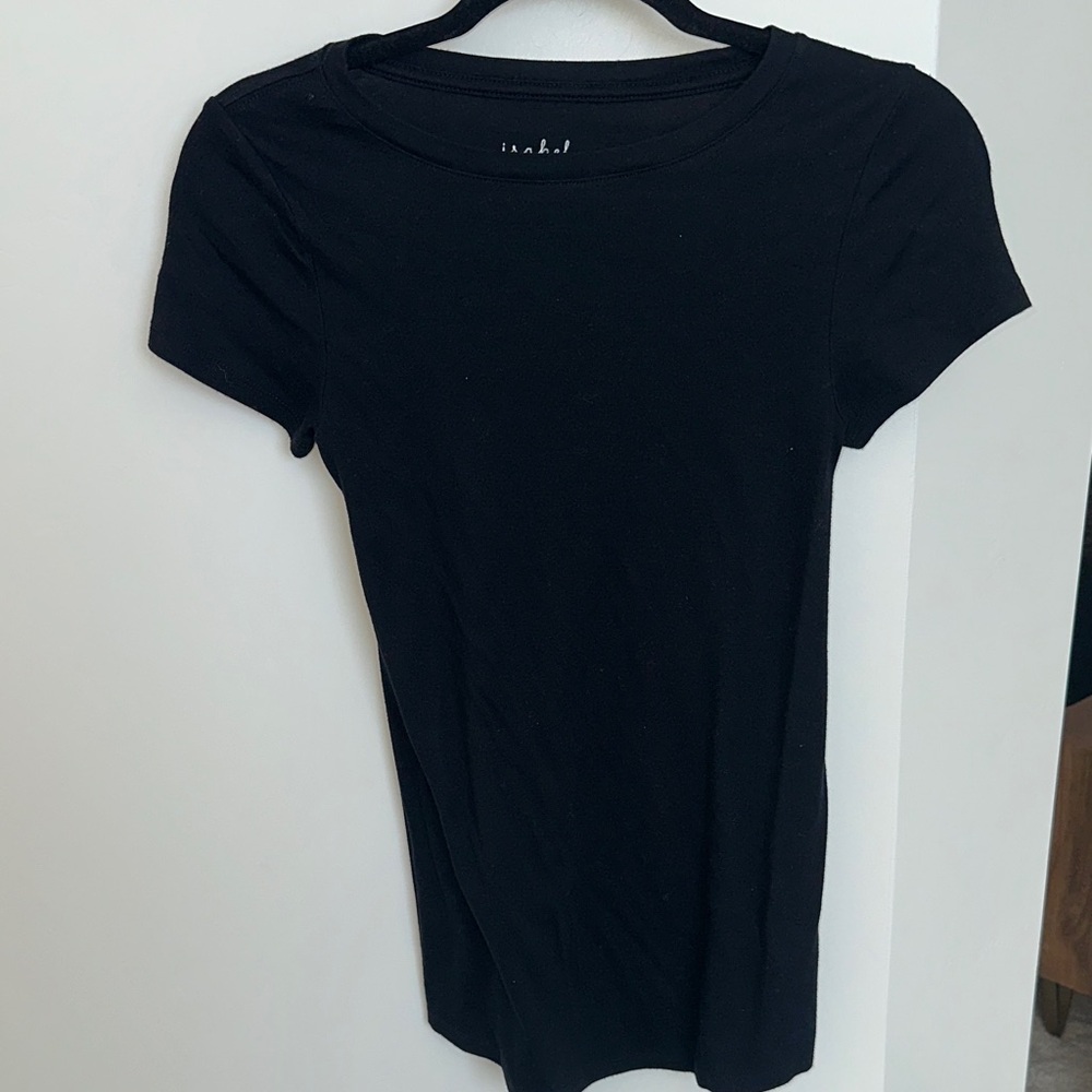 Isabel Maternity by Ingrid & Isabel Black Short Sleeve Tee